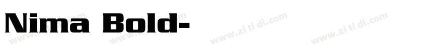 Nima Bold字体转换